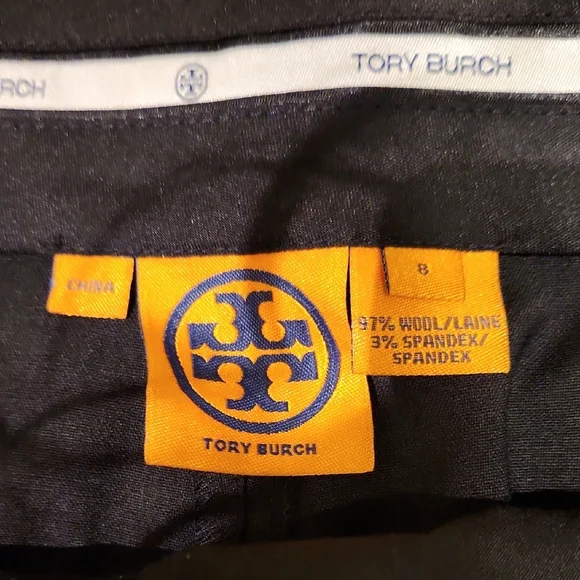 ❤️ NWOT! TORY BURCH WIDE LEG HIGH RISE STRETCH VIRGIN WOOL TROUSERS / PANTS, 8